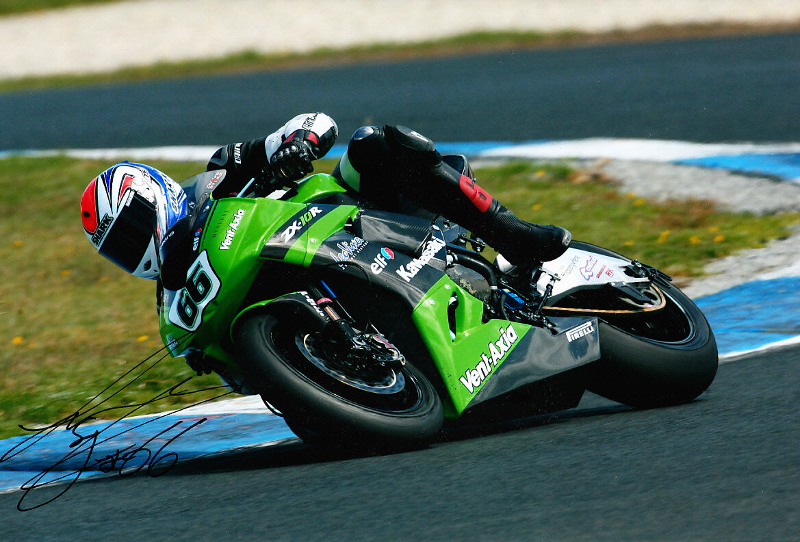 Tom Sykes Signed Kawasaki Photo Poster painting 12x8 4.