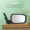 SCITOO Passenger Side View Mirror Compatible with 2003-2006 For Honda Accord LX/EX/SE Foldaway Black Right Outside Exterior Mirror OE:76200-SDA-A11ZA PL:HO1321152 HL:128-53158