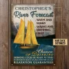Personalized Sailing River Forecast Customized Classic Metal Signs