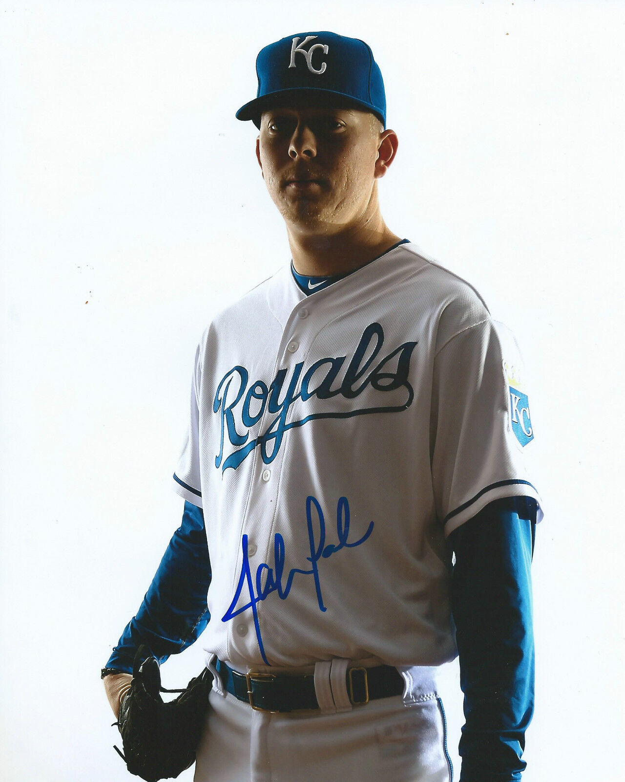 **GFA Kansas City Royals *JOHN LAMB* Signed 8x10 Photo Poster painting J4 COA**