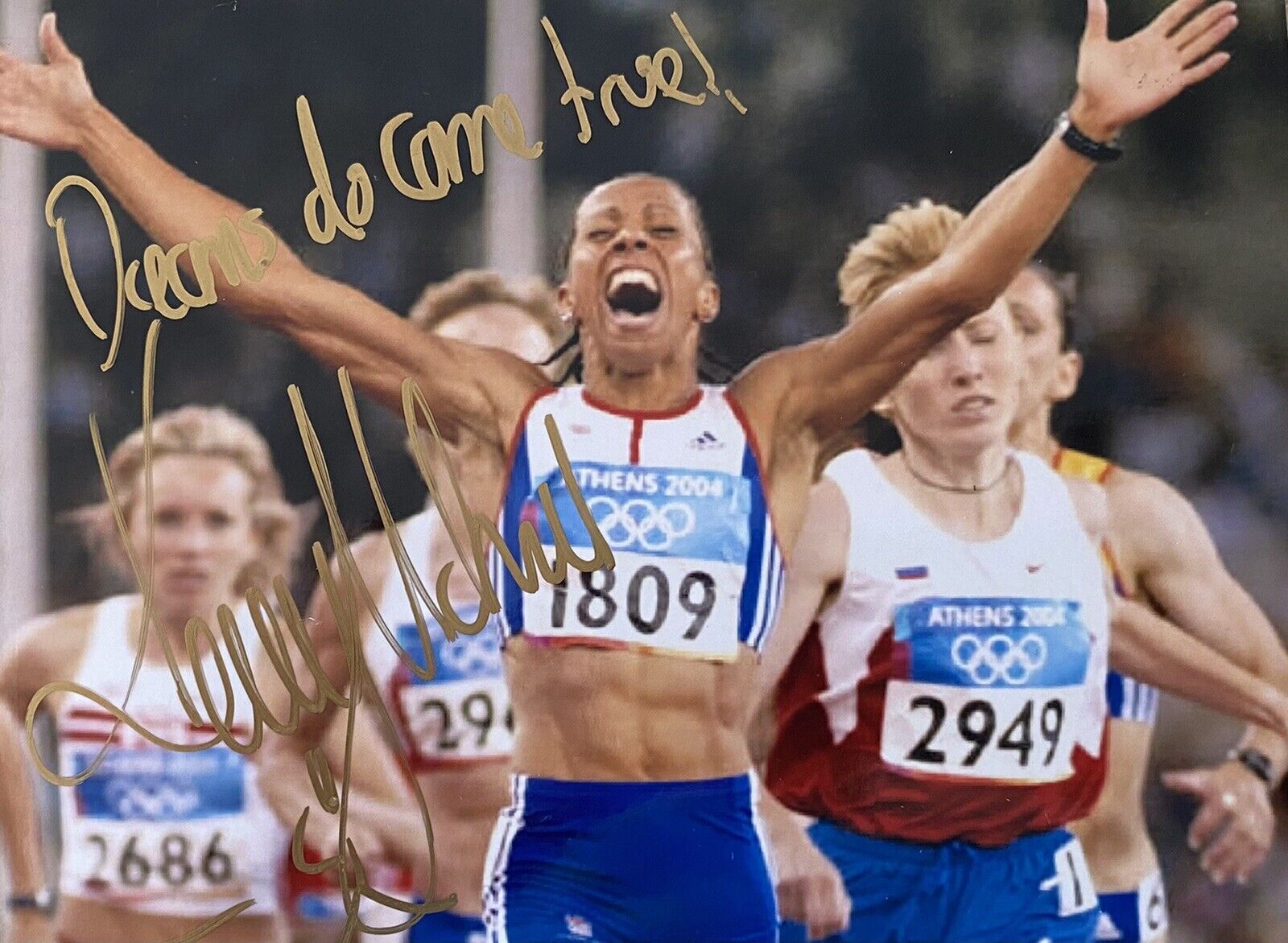 Kelly Holmes Genuine Signed 6X4 Photo Poster painting - Team GB - Olympics - Athlete 1