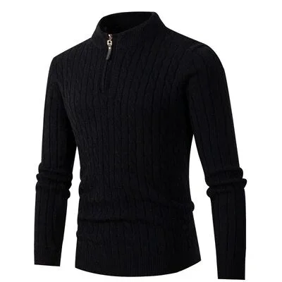 Men Zipper Classic Sweaters