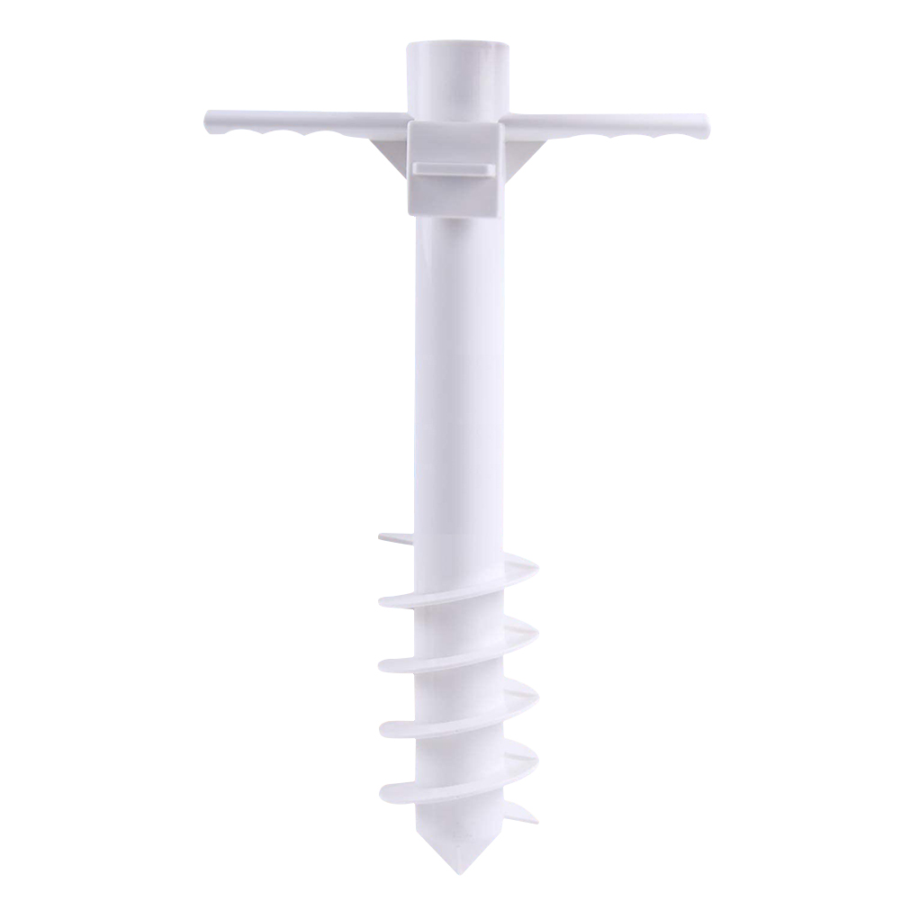 

5-Tier Garden Beach Umbrella Sand Ground Anchor Plastic Parasol Spike Auger, 501 Original