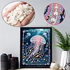 Diamond Painting-DIY Special Shaped Drill Pearl Painting Jellyfish(30x40cm)