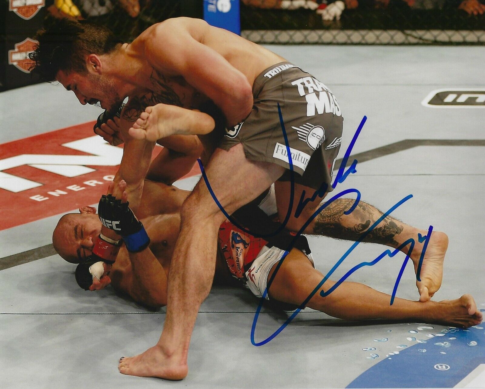 Ian McCall Signed 8x10 Photo Poster painting UFC 163 2013 Uncle Ceepy Picture Autograph v Santos