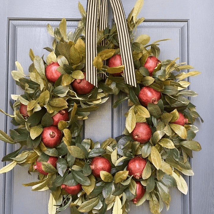 Happy Halloween Sale Fall wreath pomegranate wreath