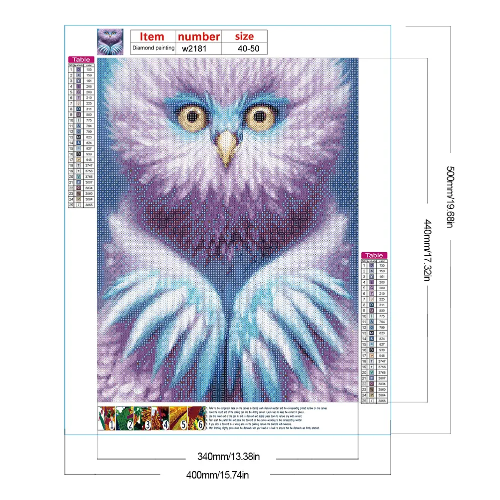 Full Round Diamond Painting 40*50cm - Fluffy Bird