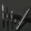 Black Technology Multifunctional Tactical Pen Fire Stick | Knife | Whistle | Compass | Window Breaker | Flashlight | Ballpoint Pen Portable Outdoor Self-Defense Supplies Wilderness Survival Equipment