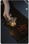 Retro Rechargeable Camping Lantern Waterproof LED Light for Hiking Fishing, Retro Pine Cone Shape, Night Light Function, Lightweight and Portable