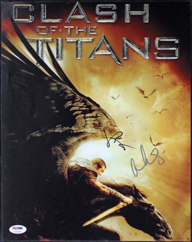 Sam Worthington & Gemma Arterton Clash Of Titans Signed 11X14 Photo Poster painting PSA #T50645