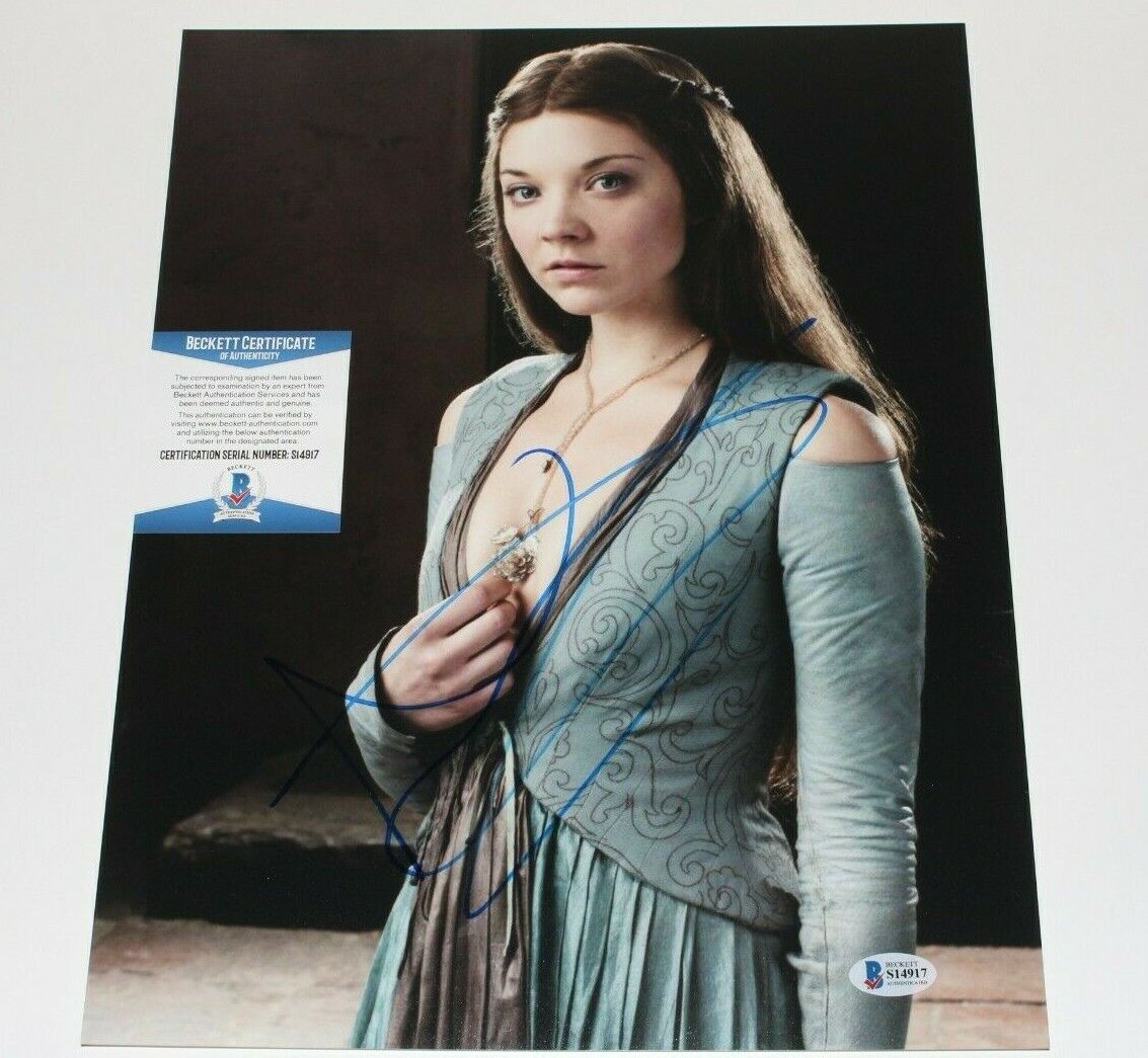 SEXY NATALIE DORMER SIGNED 'GAME OF THRONES' TYRELL 11x14 Photo Poster painting BECKETT COA