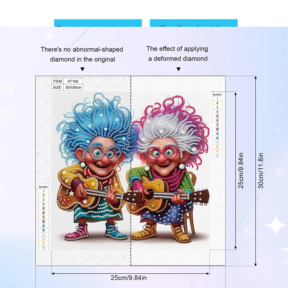 Diamond Painting - Partial Special Shaped Drill - Grandma(Canvas|30*30cm)
