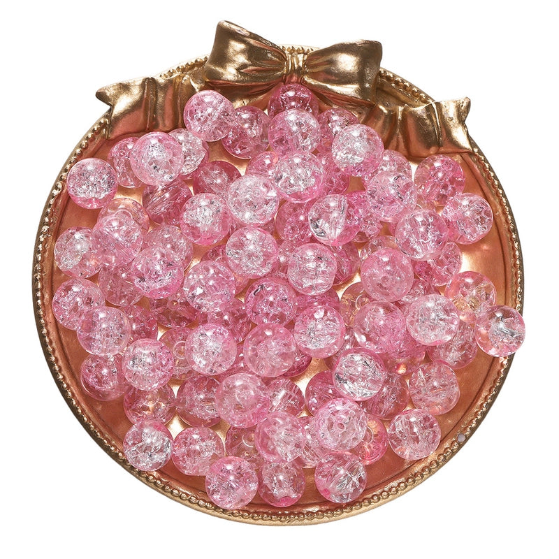 50 PCS/Package Diameter 10mm Diameter 4mm Diameter 8mm Glass Solid Color Jewelry Accessories