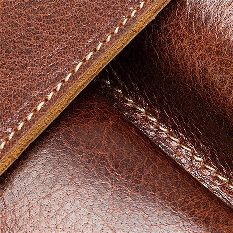 Casual Business Men's Leather Flap Type Shoulder Bag Fashion Crossbody Bag