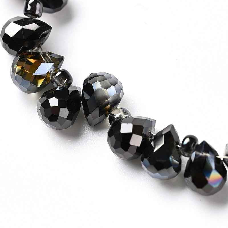 1 Strand/Package Hole 1~1.9mm Glass Colorful Solid Color Transparent Polished String