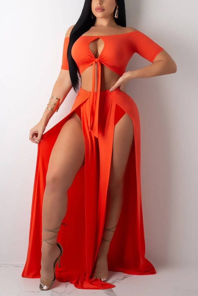 Sexy Off Shoulder Two Piece