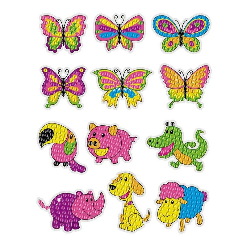 Last Day Promotion🔥- Diy Children's Free Stick Cartoon Painting