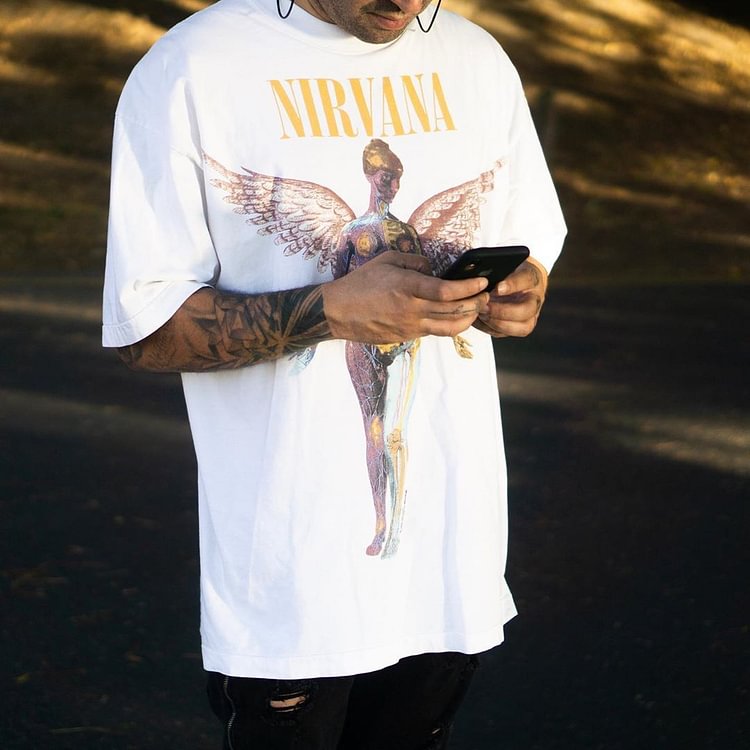 Nirvana shirt nirvana in utero shirt nirvana shirt men white