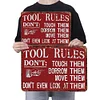 Tool Rules - Metal Tin Signs(8*12Inch/12*16Inch) - Garage