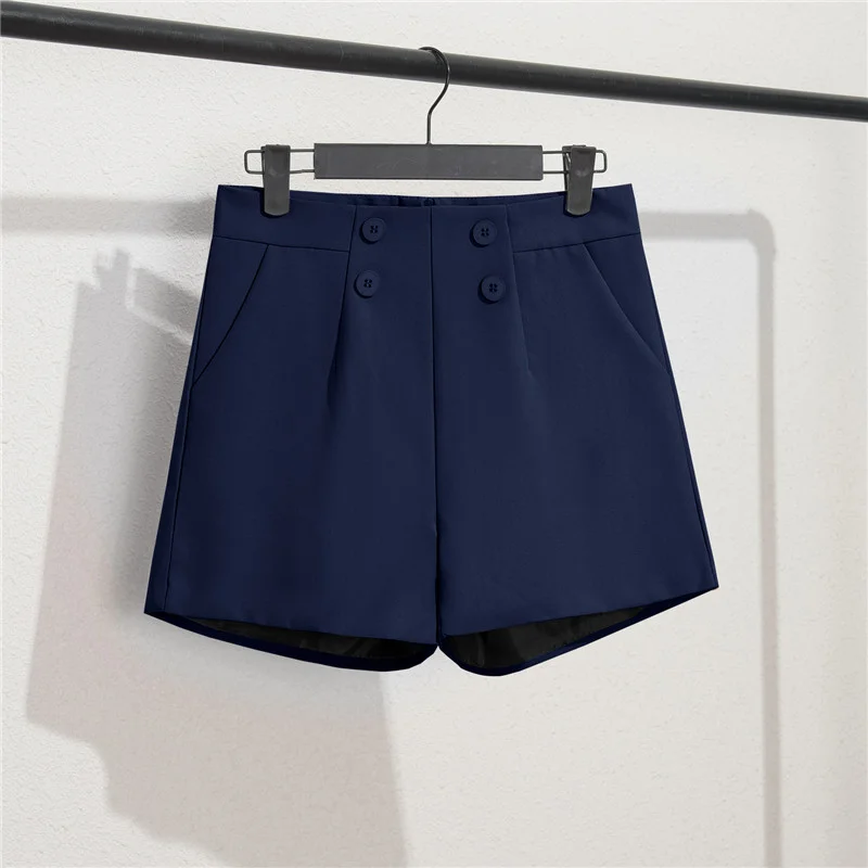 Toloer Toloer And Summer Shorts Women Wear High Waist A Word Large Size Black Autumn Thin Casual Bottom Spring Loose Wide-Leg Pants-Outfit Ideas