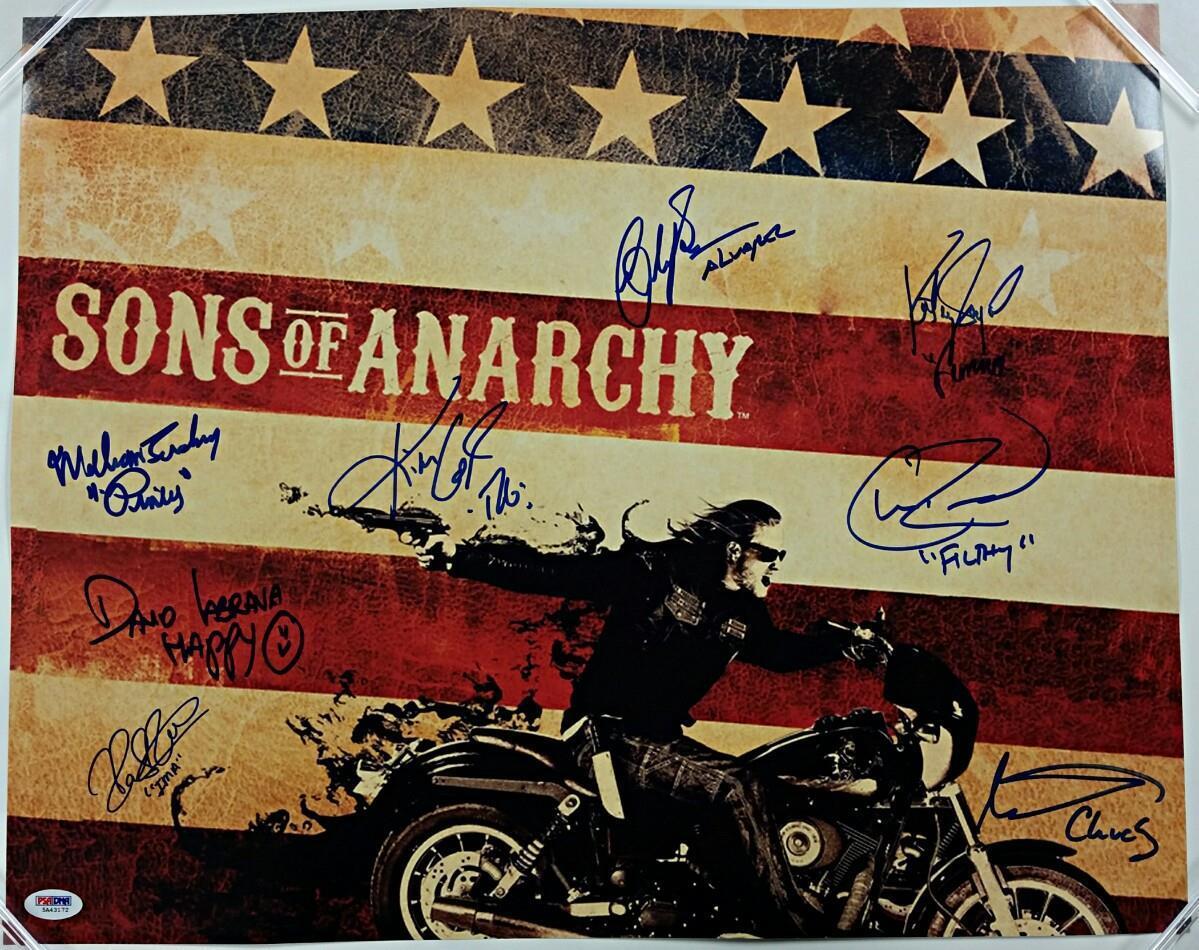 SONS OF ANARCHY Cast x8 Signed 16x20 Photo Poster painting #2 SAGAL COATES LUCKING w/PSA/DNA