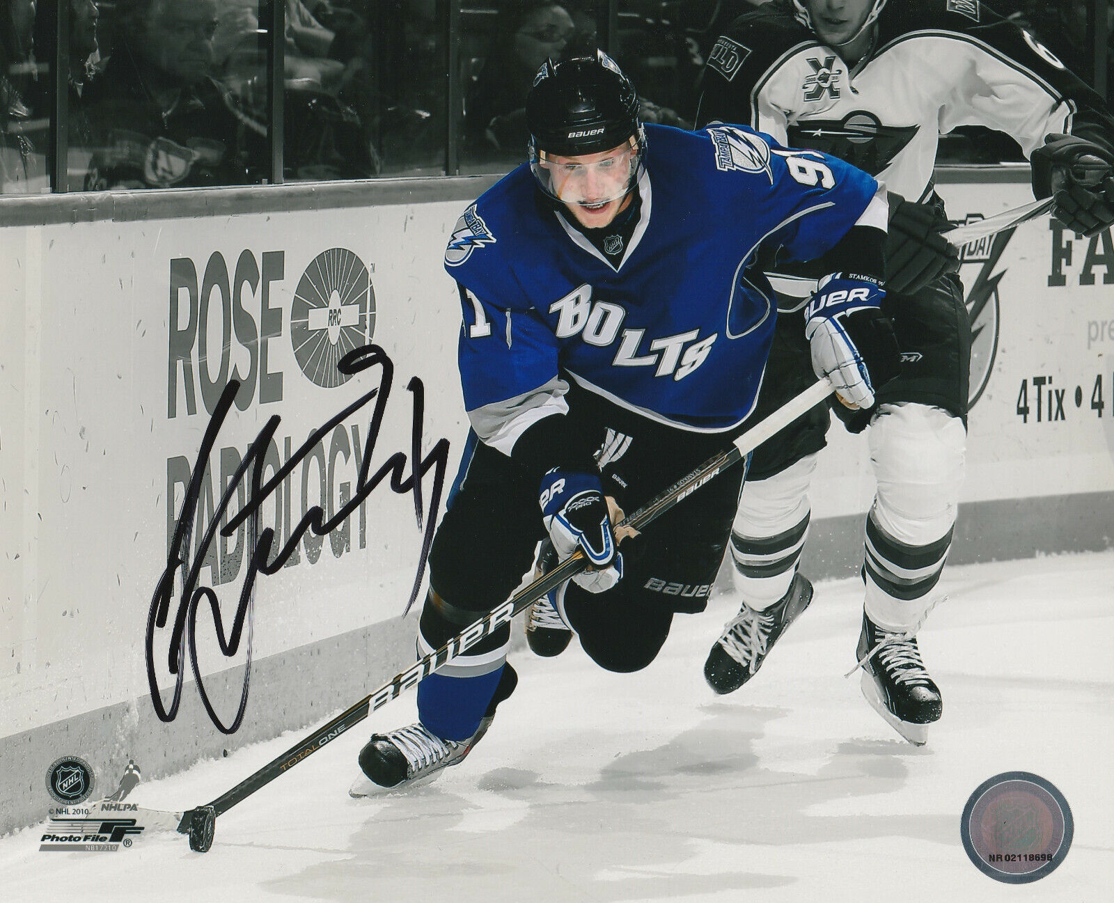 STEVEN STAMKOS SIGNED TAMPA BAY LIGHTNING 8x10 Photo Poster painting #4 Autograph