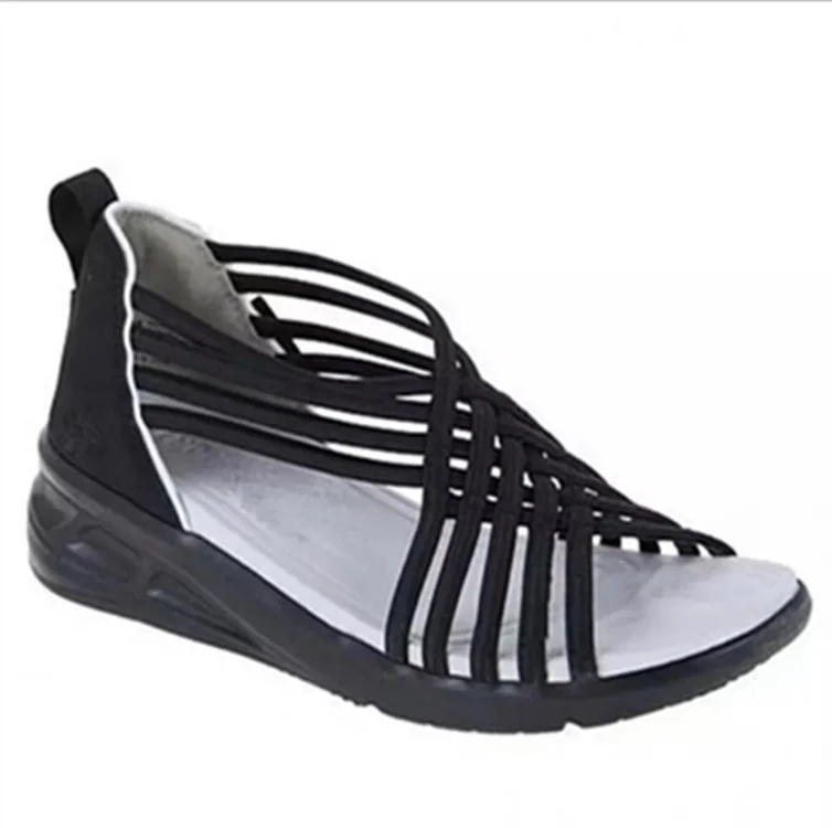 Yyvonne Fish Mouth Roman Women's Sandals 2025 New Low-Bang Slope And Sandals