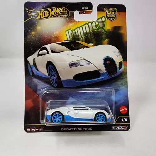 Dronehint Bugatti Veyron * White/Blue * 2025 Hot Wheels HAMMER DROPS Car Culture JB115 Toy