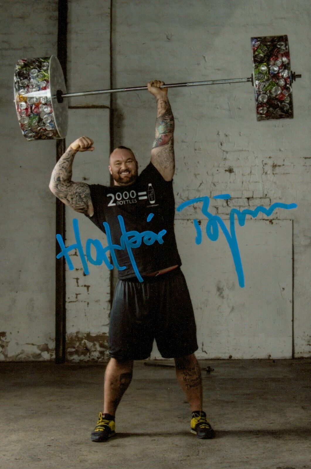 Hafthor 'Thor' Bjornsson Signed 6x4 Photo Poster painting World's Strongest Man Autograph + COA