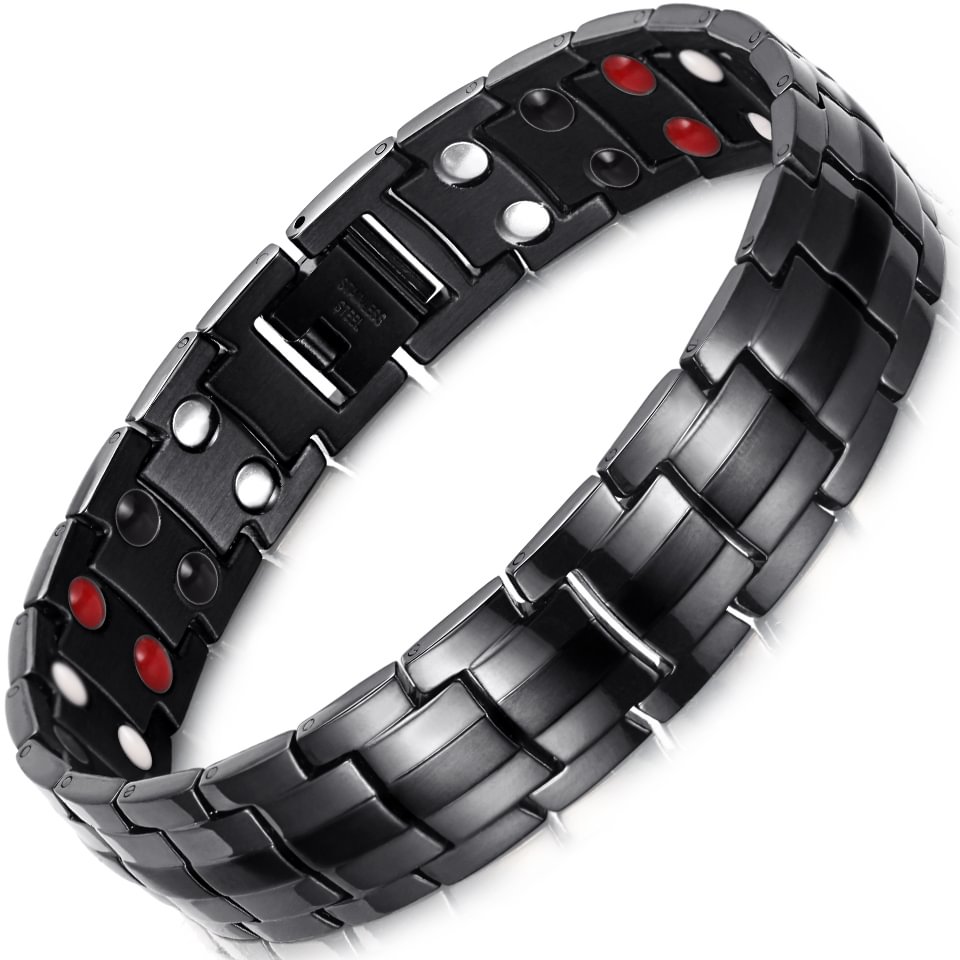 Mens Powerful Magnetic Therapeutic Bracelets Benefit for Pain
