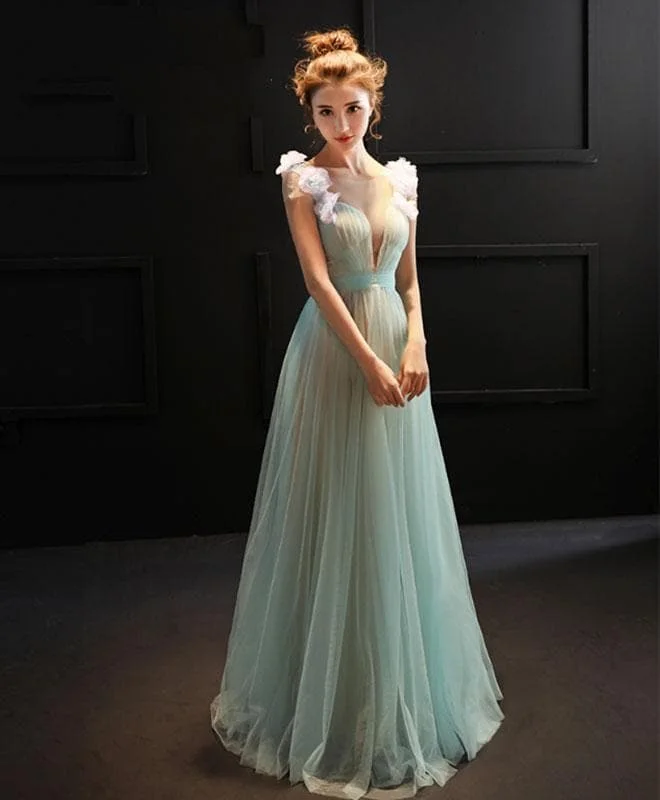 Elegant Tulle Long Prom Dress