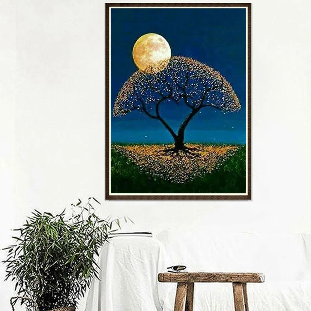 Full Round Diamond Painting 30*40cm - Moon