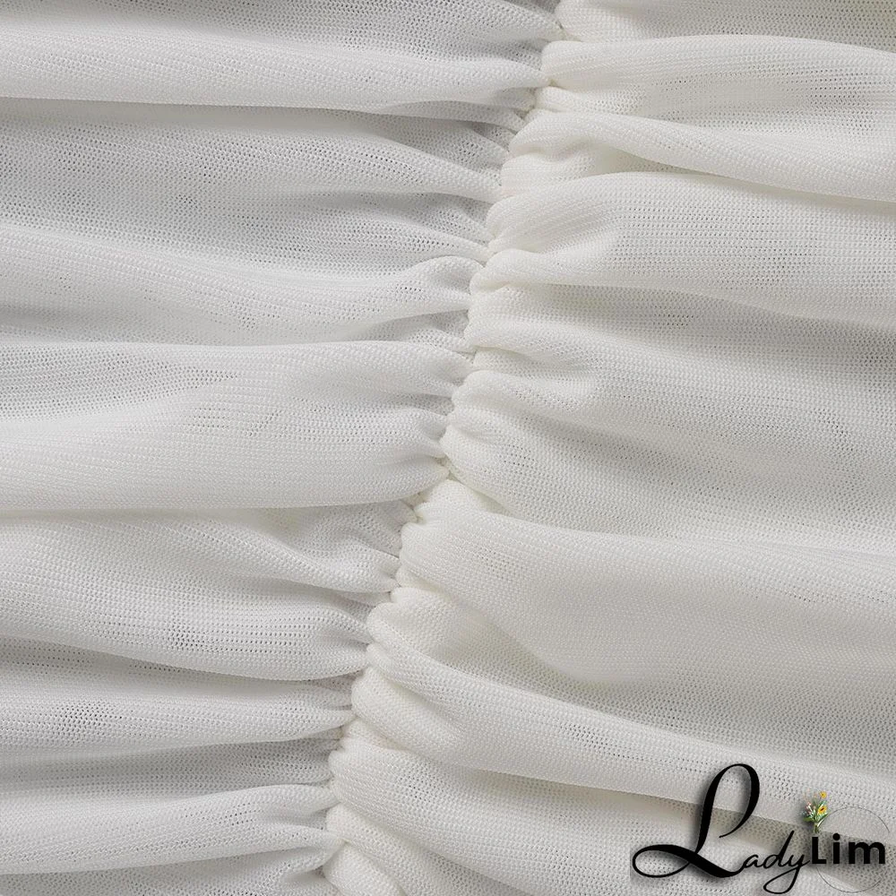 Apricot Sexy Solid Mesh One Shoulder Pencil Skirt Dresses