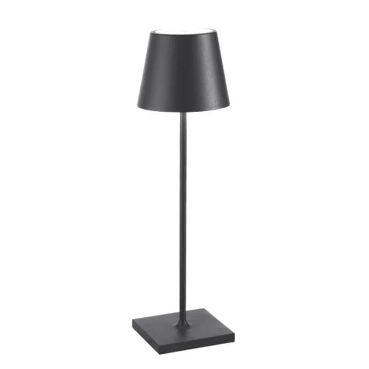 LED Table Lamp (battery powered), Black/White