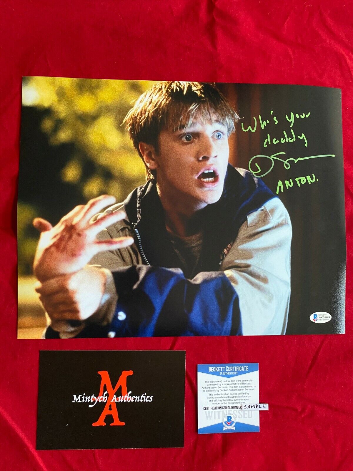 DEVON SAWA AUTOGRAPHED SIGNED 11x14 Photo Poster painting! IDLE HANDS! BECKETT COA HORROR COMEDY