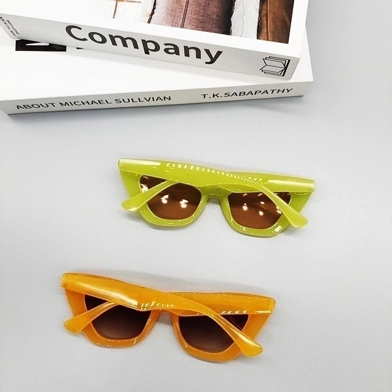 New Cat Eye Candy Color Sunglasses