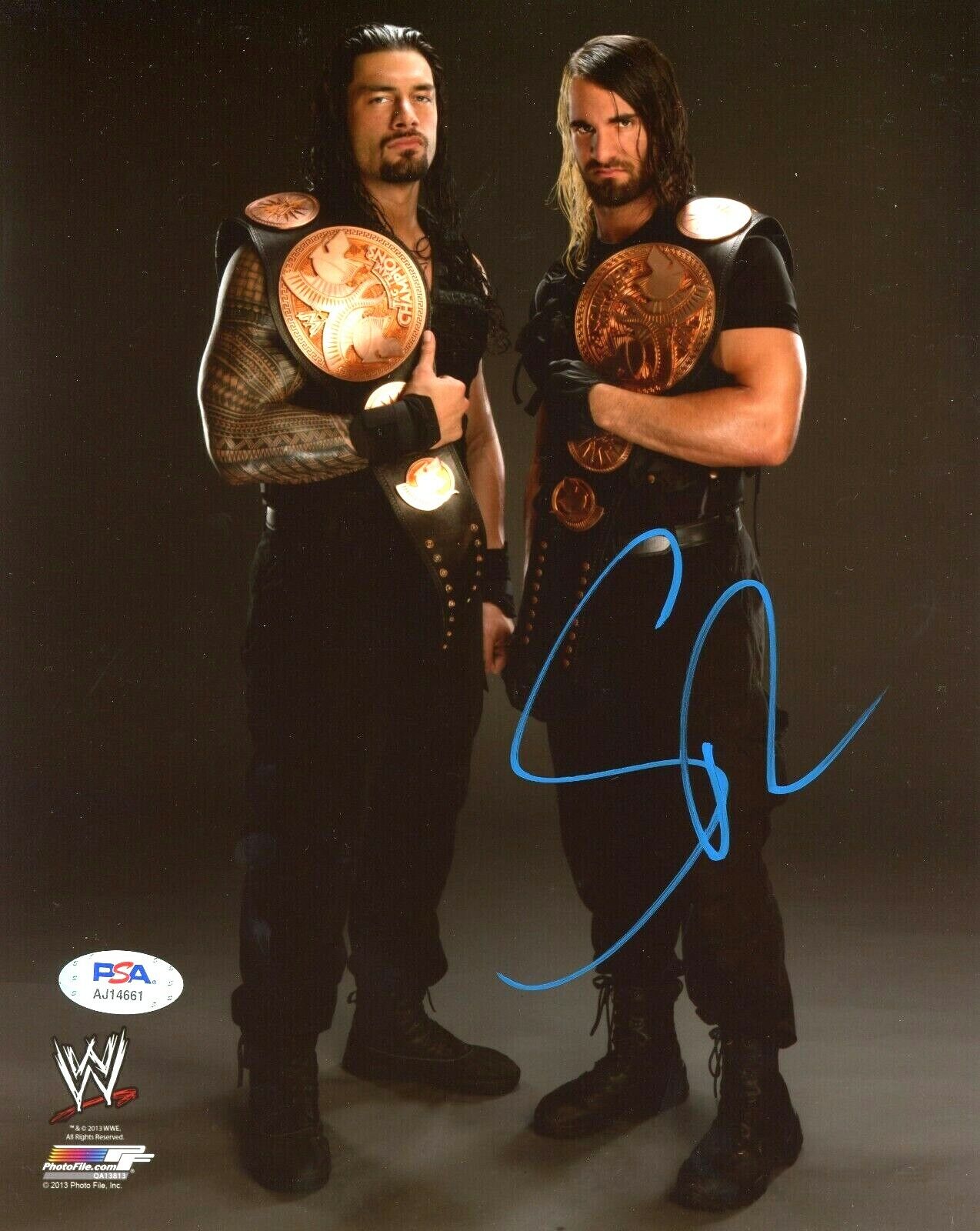 WWE SETH ROLLINS HAND SIGNED AUTOGRAPHED 8X10 Photo Poster painting WITH PROOF AND PSA COA 4