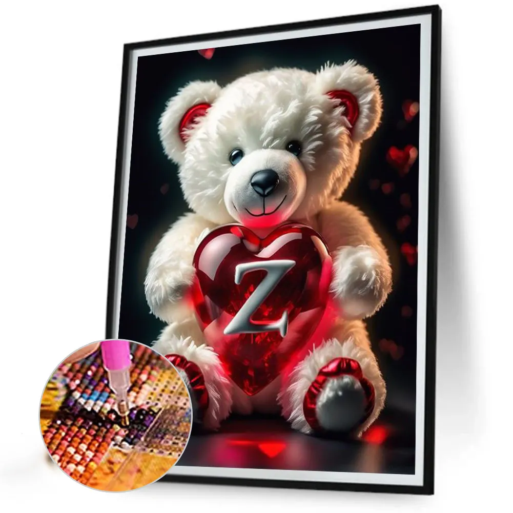 Diamond Painting - Full Square Drill - Bear Love Z(Canvas|35*45cm)