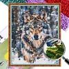 Wolf - 9CT Full Beaded Cross Stitch Kit(31x40cm)