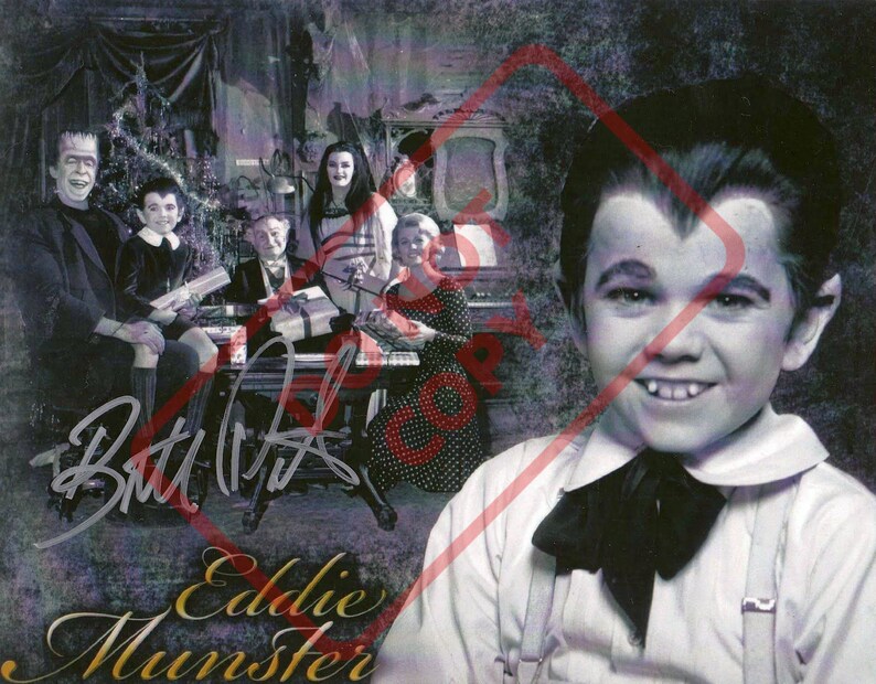 The Munsters Vintage Butch Patrick Eddie Vintage -1960s8.5x11 Autographed Signed Reprint Photo Poster painting