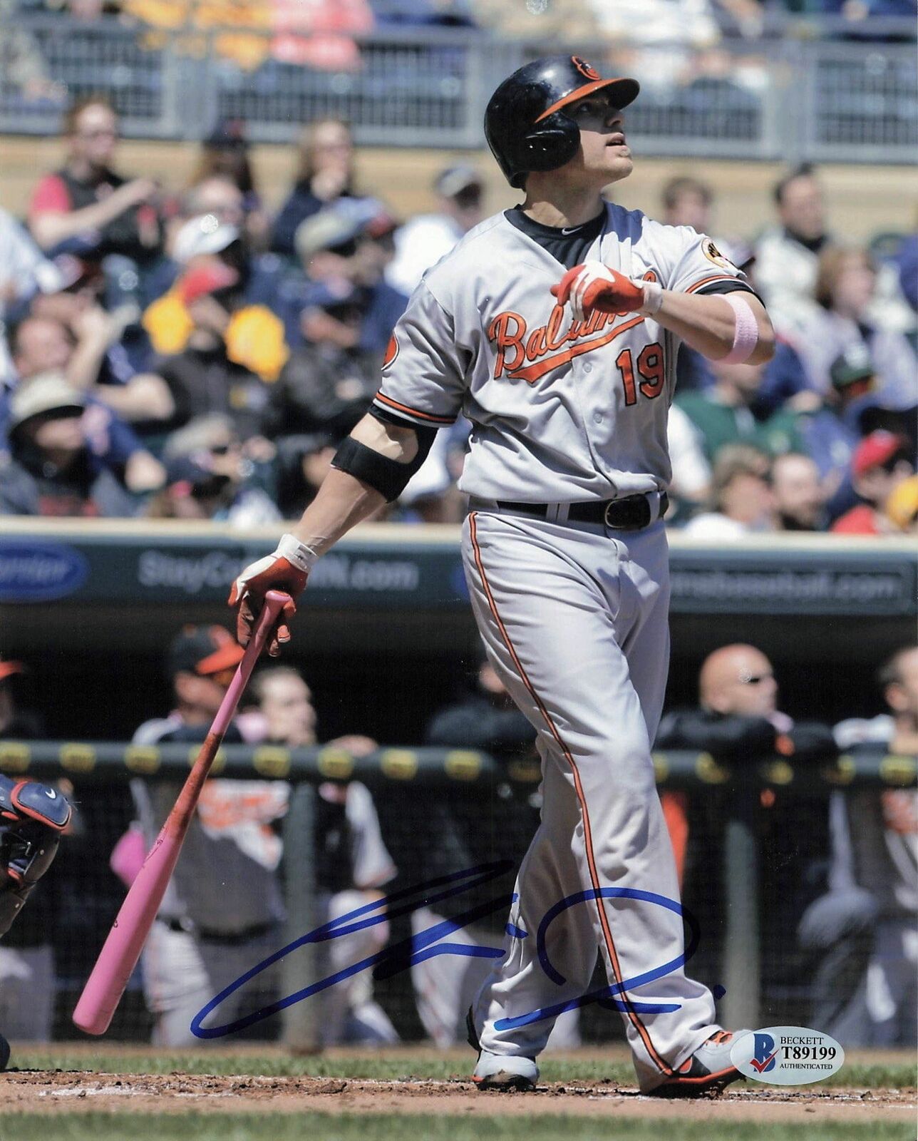 Chris Davis signed 8x10 Photo Poster painting BAS Beckett Baltimore Orioles