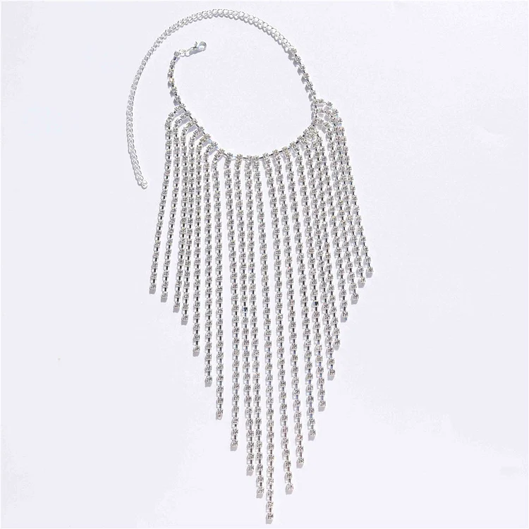 Fashionable Sexy Rhinestone Tassel Anklet