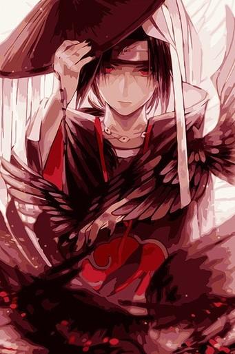 

Itachi Akatsuki – Paint By Numbers - 40*50CM, 501 Original