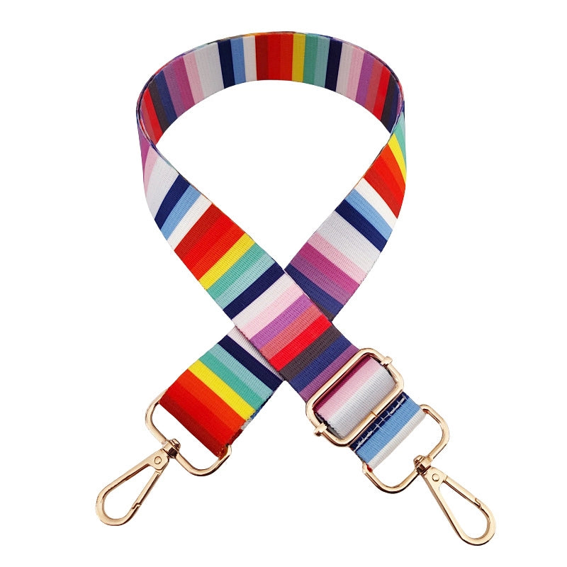 Polyester Color Block Bag Strap