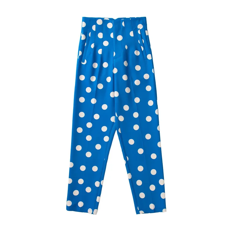 Fashion Casual Polka Dot Printed Two Piece Set