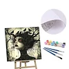 (US Only)Paint By Numbers Kit On Canvas DIY Oil Art Girl Picture Home Wall Decor40x40cm