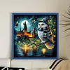 Owl Castle-11CT Stamped Cross Stitch 40*40cm tapestrymarket
