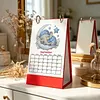 Moon Animals Diamond Art Monthly Flip Tabletop Calendar January 2027 - December 2027 Small Desktop Calendar Planner for Living Room Bedroom Office Desk Gift Giving
