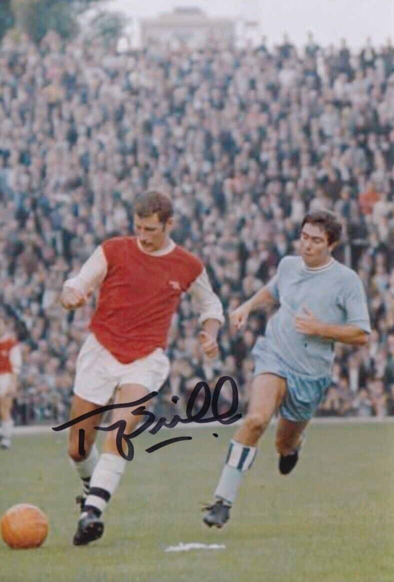 TERRY NEILL HAND SIGNED 6X4 Photo Poster painting ARSENAL FOOTBALL AUTOGRAPH 9