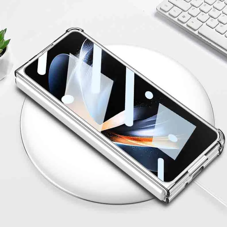 Suitable For Samsung ZFold4 Transparent Fall Proof Magsafe Magnetic Phone Case